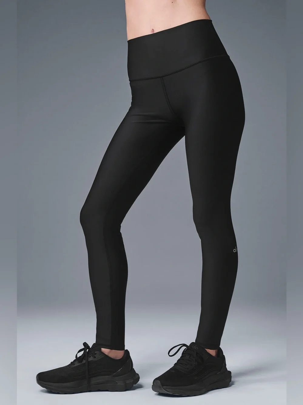 Alo high waist air lift leggings medium black full length 28” athletic yoga